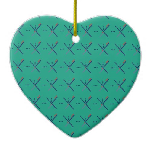 Pattern Portland Airport carpet Ceramic Ornament