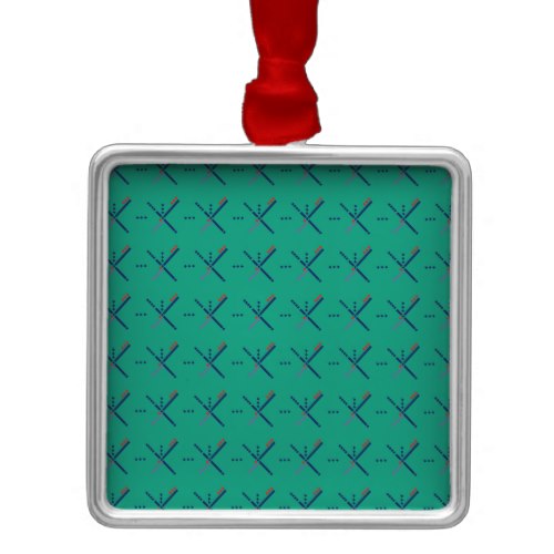 Pattern Portland Airport carpet Metal Ornament