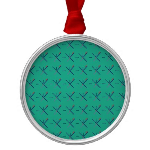 Pattern Portland Airport carpet Metal Ornament