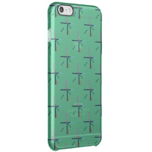 PDX Airport Carpet Clear iPhone 6 Plus Case
