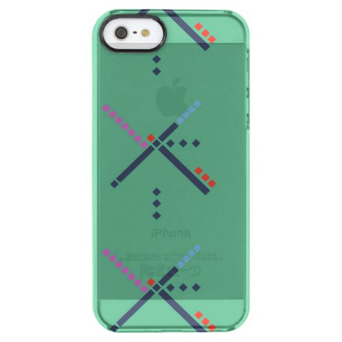 PDX Airport Carpet Clear iPhone SE/5/5s Case
