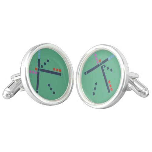 PDX Airport Carpet Cufflinks