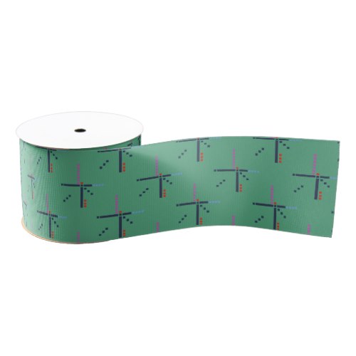 PDX Airport Carpet Grosgrain Ribbon