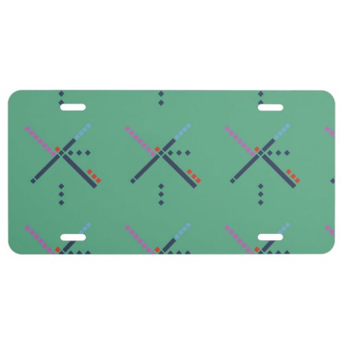PDX Airport Carpet License Plate