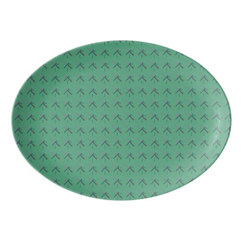 PDX Airport Carpet Porcelain Serving Platter