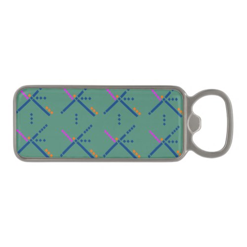 PDX Airport Carpet Portland Oregon Magnetic Bottle Opener