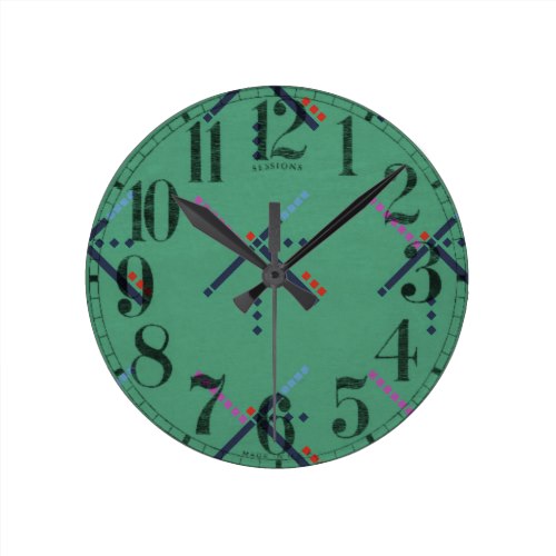 PDX Airport Carpet Round Clock