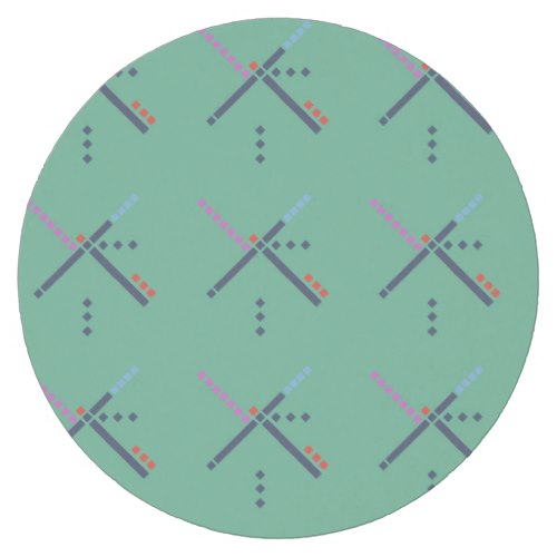 PDX Airport Carpet Round Paper Coaster