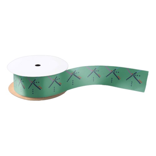 PDX Airport Carpet Satin Ribbon