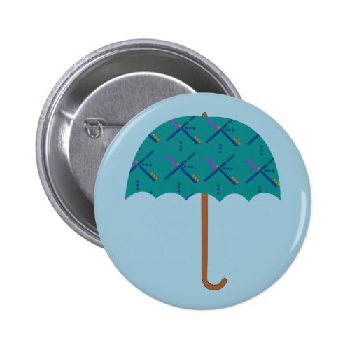 PDX Airport Carpet Umbrella Button