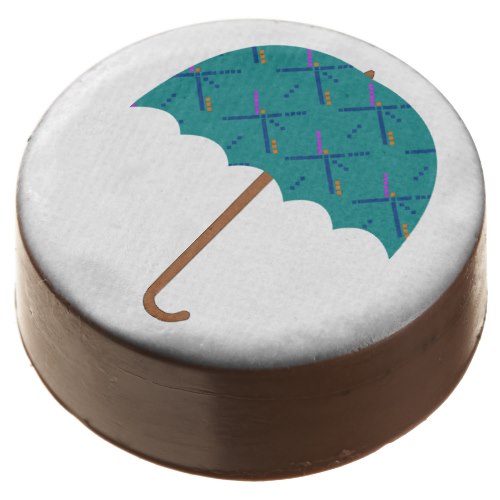 PDX Airport Carpet Umbrella Chocolate Covered Oreo