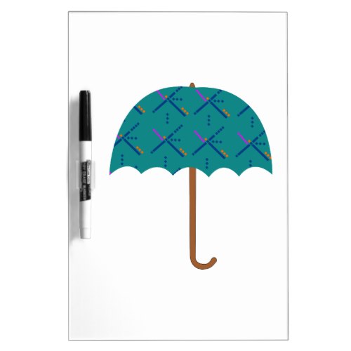 PDX Airport Carpet Umbrella Dry Erase Board