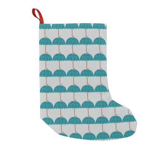 PDX Airport Carpet Umbrella Small Christmas Stocking
