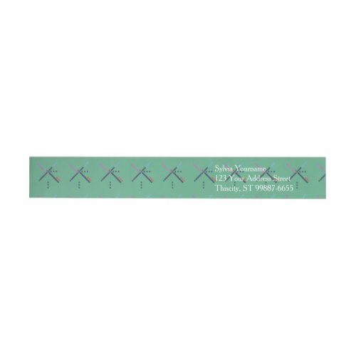 PDX Airport Carpet Wrap Around Address Label