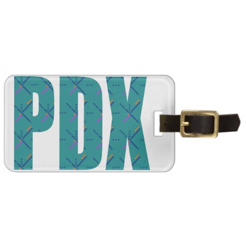 PDX Letters Portland Airport Carpet Bag Tag