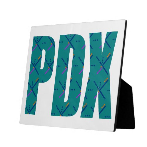 PDX Letters Portland Airport Carpet Plaque