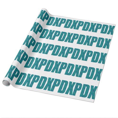 PDX Letters Portland Airport Carpet Wrapping Paper