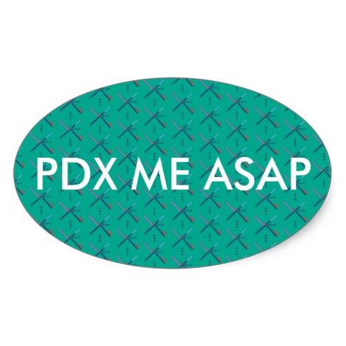 PDX ME ASAP OVAL STICKER
