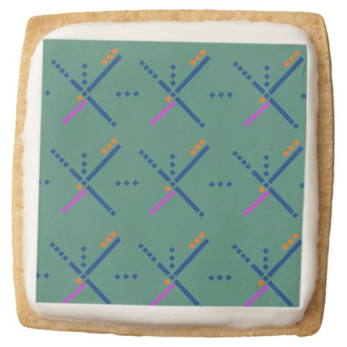 PDX Portland Airport Carpet Oregon Square Shortbread Cookie