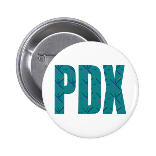 PDX Portland Airport Carpet Text Button