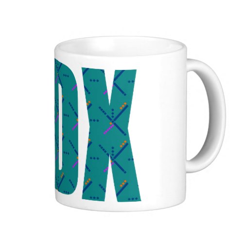 PDX Portland Airport Carpet Text Coffee Mug