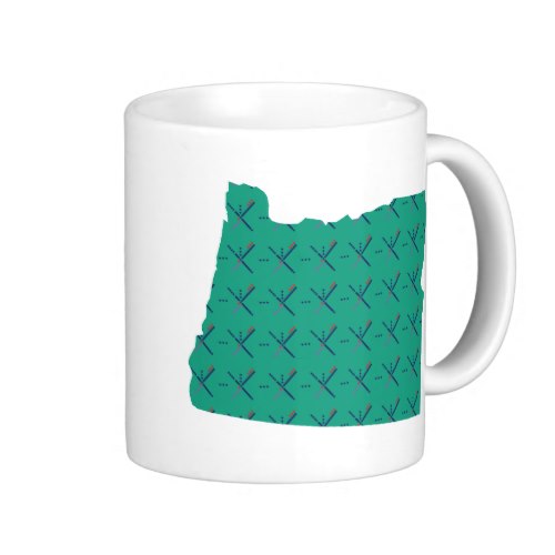 Portland Airport carpet Oregon map Coffee Mug