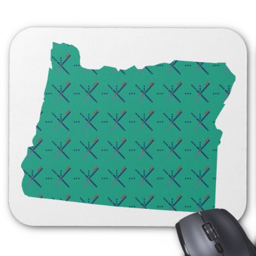 Portland Airport carpet Oregon map Mouse Pad
