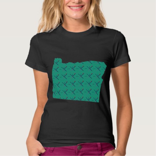 Portland Airport carpet Oregon map T Shirt