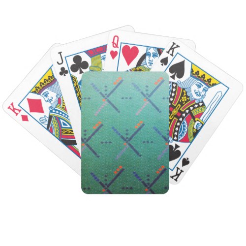 Portland Oregon Airport Carpet Bicycle Playing Cards