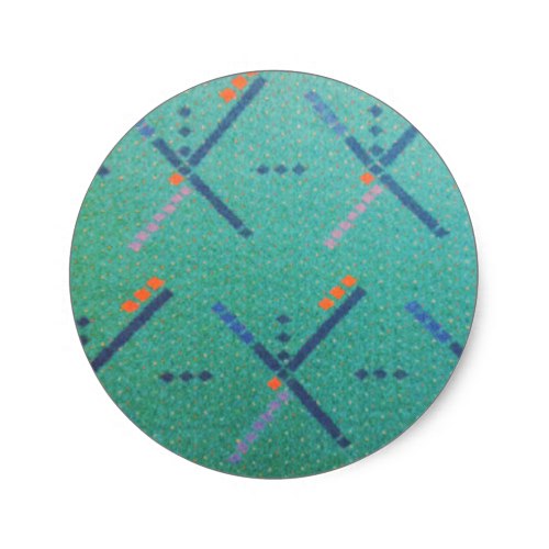 Portland Oregon Airport Carpet Classic Round Sticker