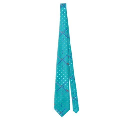 Portland Oregon Airport famous carpet pattern Neck Tie