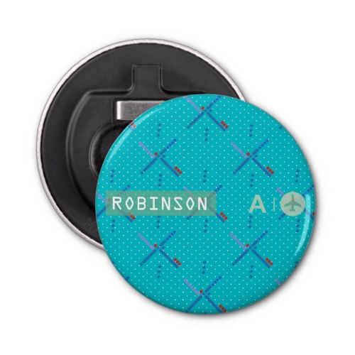 Portland Oregon Airport famous carpet personalized Bottle Opener