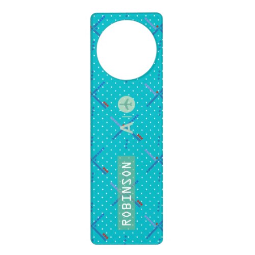 Portland Oregon Airport iconic carpet personalized Door Hanger