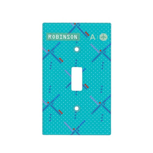 Portland Oregon Airport iconic carpet personalized Light Switch Cover
