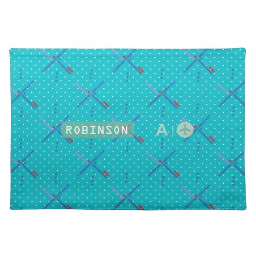 Portland Oregon Airport iconic carpet personalized Placemat