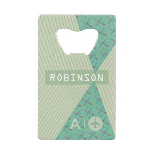 Portland Oregon Airport PDX code personalized Credit Card Bottle Opener