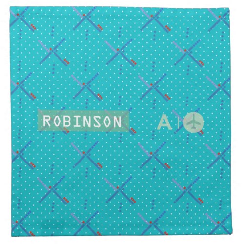 Portland Oregon Airport PDX code personalized Napkin