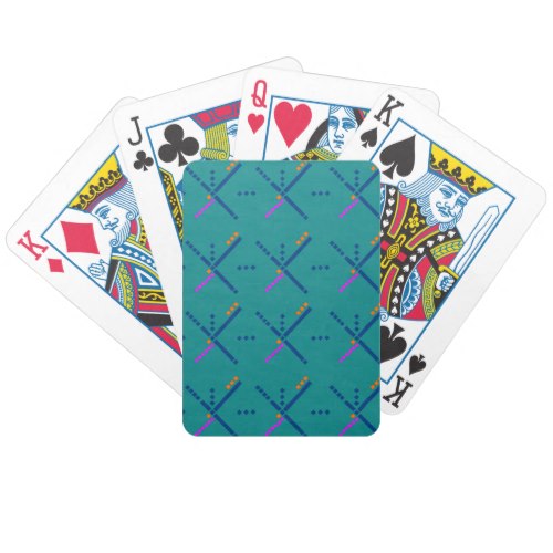 Portland Oregon PDX Airport Carpet Bicycle Playing Cards