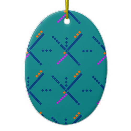 Portland Oregon PDX Airport Carpet Ceramic Ornament