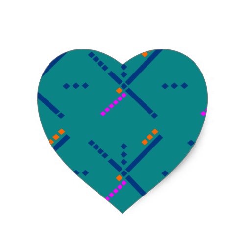 Portland Oregon PDX Airport Carpet Heart Sticker