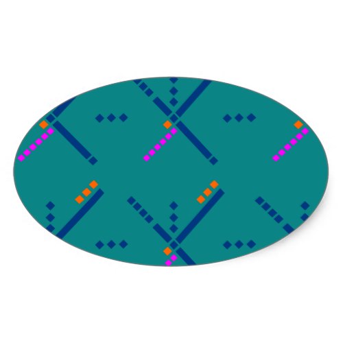 Portland Oregon PDX Airport Carpet Oval Sticker