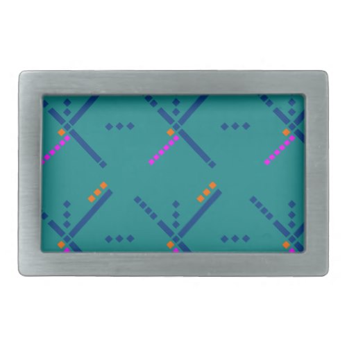 Portland Oregon PDX Airport Carpet Rectangular Belt Buckle