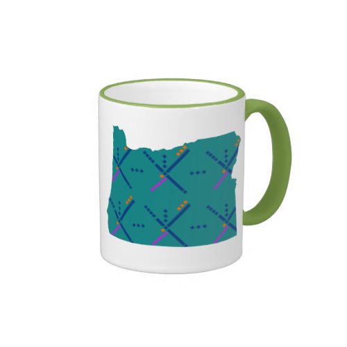 Portland Oregon PDX Airport Carpet Ringer Mug