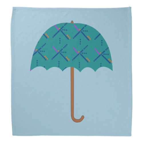 Portland Oregon PDX Airport Carpet Umbrella Bandana