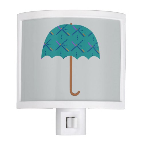 Portland Oregon PDX Airport Carpet Umbrella Night Light