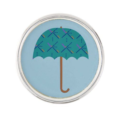 Portland Oregon PDX Airport Carpet Umbrella Pin