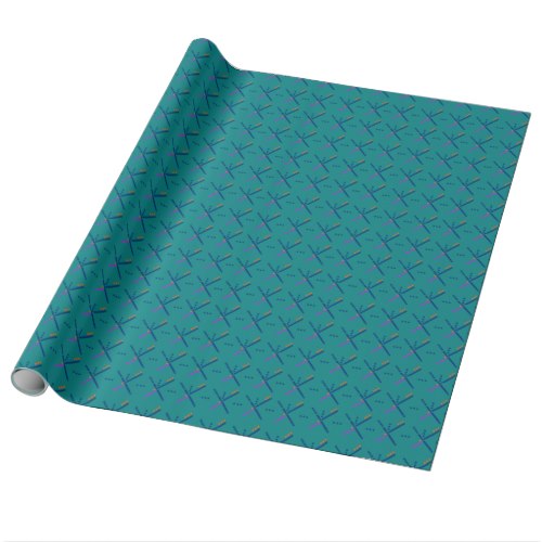 Portland Oregon PDX Airport Carpet Wrapping Paper