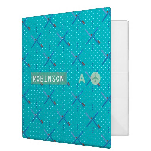 Portland Oregon PDX code Airport Tag personalized 3 Ring Binder